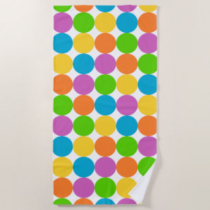 retro sixties beach towel