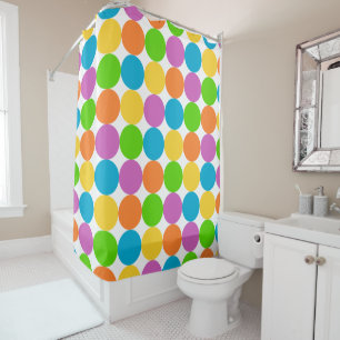 retro sixties shower curtain