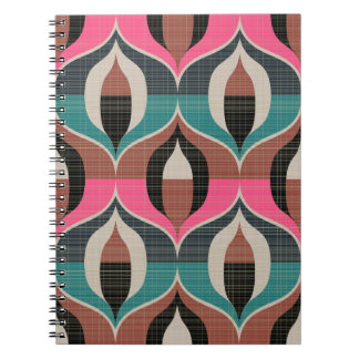 Retro Sixties Style Seamless Pattern Notebook