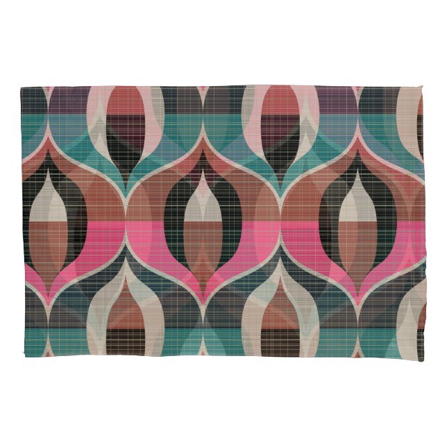 Retro Sixties Style Seamless Pattern Pillowcase (Front)