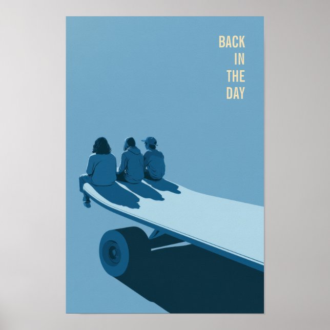 Retro Skateboarding Poster (Front)