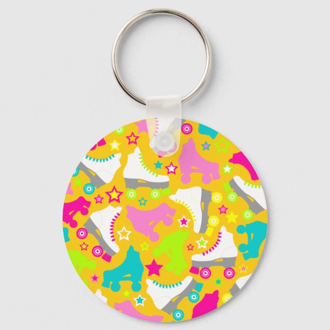 Retro Skates Keychain (Front)