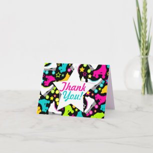 Retro Skates "Thank You" Thank You Card