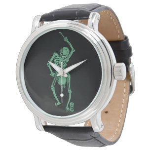 Retro Skeletal drummer Watch