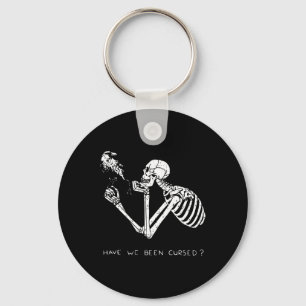 Retro Skeleton Halloween Costume Fun Scary Skull C Keychain