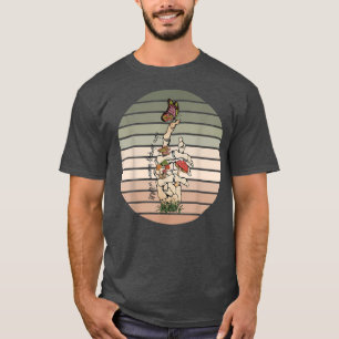 Retro Skeleton Hand Boho Cottagecore Goth Spooky C T-Shirt