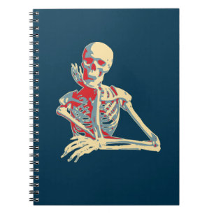 Retro Skeleton Notebook