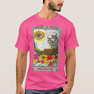 Retro Skeleton Riding Cloud The Audacity Tarot Car T-Shirt