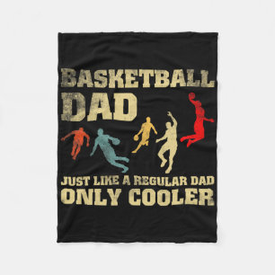 Retro Sketll Dad Just Like A Regular Dad Only Cool Fleece Blanket