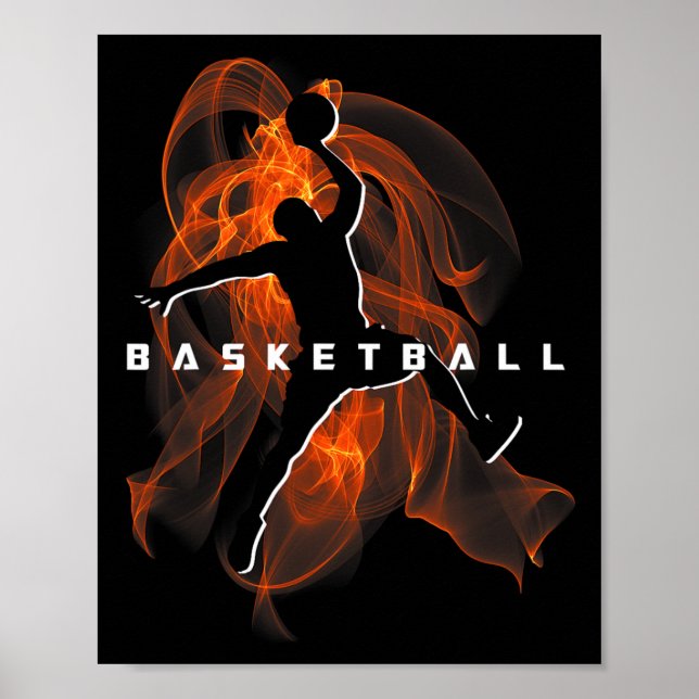 Retro Sketll Player Lover Sports Team Boys Girls K Poster (Front)