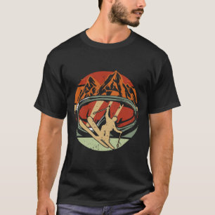 Retro Ski Driver Funny Ski Skiing T-Shirt
