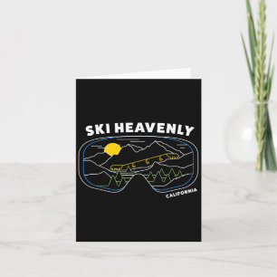Retro Ski Heavenly Ski Resort - Us Ski Resort Ski Card