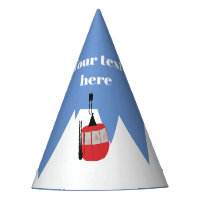 Retro Ski Lift Skiing Snow Mountain Illustration