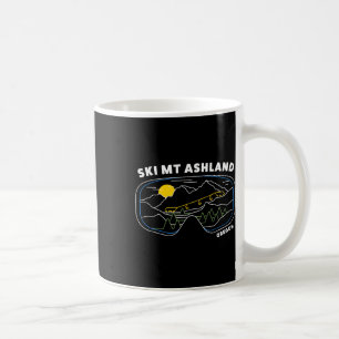 Retro Ski Mt Ashland Oregon Ski Resort, Us Ski Res Coffee Mug