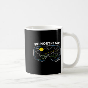 Retro ski northstar california ski resort ski coffee mug