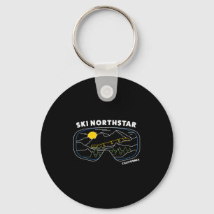 Retro Ski Northstar California Ski Resort, Us Ski Keychain