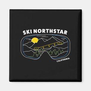 Retro Ski Northstar California Ski Resort, Us Ski  Magnet