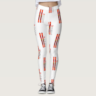 Retro Ski Pattern Leggings