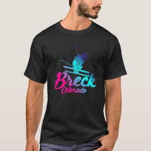Retro Ski Resorts Breck Colorado Ski Resort Usa T-Shirt