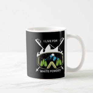 Retro ski snowboard goggles vintage 80s 90s skiing coffee mug