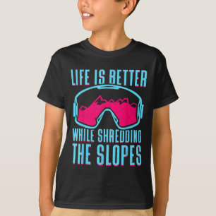 Retro Ski Snowboard Goggles Vintage 80s 90s Skiing T-Shirt