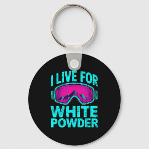 Retro Ski Snowboard Winter Srts Vintage 80s 90s Sk Keychain