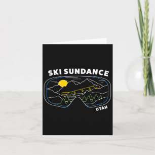 Retro Ski Sundance Utah Us Ski Resort Ski Snowboar Card