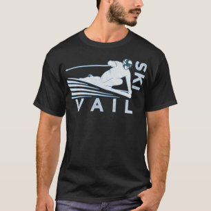 Retro Ski Vail Colorado   Vintage Snow Ski T-Shirt