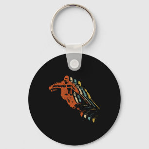 Retro Ski Vintage 80s 90s Skiing Clothing  Keychain