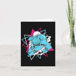 Retro Ski Vintage 80s 90s Skiing Outfit _1  Card