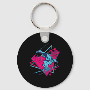 Retro Ski Vintage 80s 90s Skiing Outfit _1 Keychain