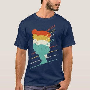 Retro Ski Vintage Skiing  Skier  T-Shirt