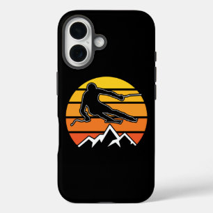 Retro Skiing iPhone 16 Case
