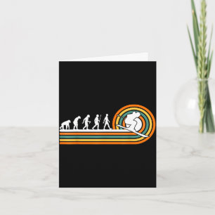 Retro skiing evolution - ski sports lovers card