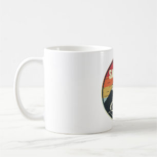 Retro Skiing Saas-Fee Switzerland Ski Coffee Mug