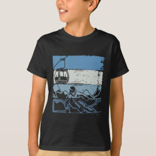 Retro Skiing Skier Ski Instructor Winter Sports Sk T-Shirt
