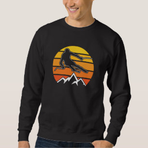 Retro Skiing Sweatshirt