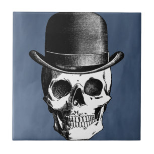 Retro Skull Head Tile