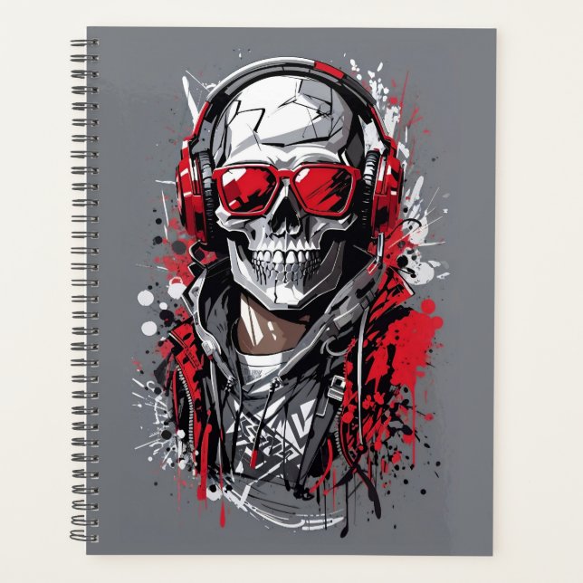 Retro Skull Planner (Front)