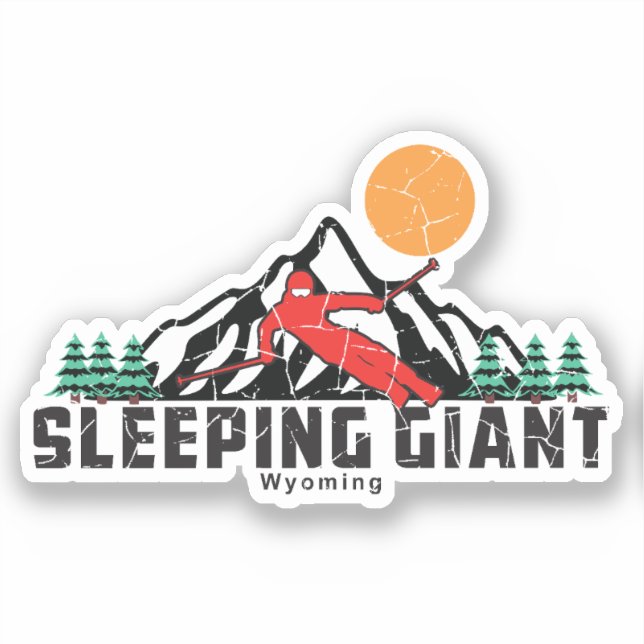 Retro Sleeping Giant Ski  (Front)