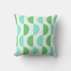 Retro Slice Teal Pillow