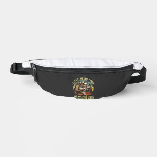 Retro Sloth Hiking Team We'll get There When we ge Fanny Pack