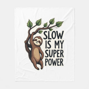 Retro Sloth Quote Shirt Funny Slow Life Vintage Te Fleece Blanket