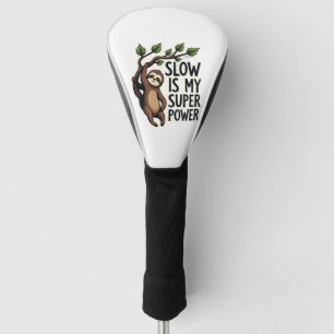 Retro Sloth Quote Shirt Funny Slow Life Vintage Te Golf Head Cover