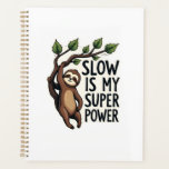Retro Sloth Quote Shirt Funny Slow Life Vintage Te Planner<br><div class="desc">Retro Sloth Quote Shirt Funny Slow Life Vintage Tee</div>