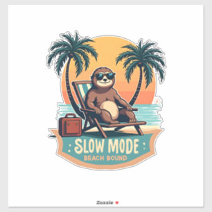 Retro Sloth Vacation Shirt Funny Tropical Relax De