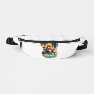 Retro Sloth Vacation Shirt Funny Tropical Relax De Fanny Pack