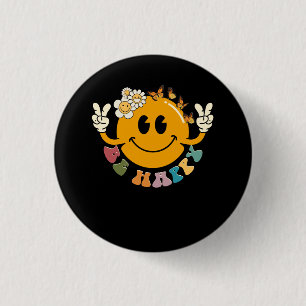 Retro Smiley Smile Face Be Happy Face Trendy Have  1 Inch Round Button