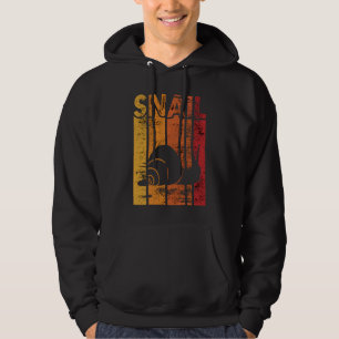 Retro Snail sunset Snail owner Hoodie