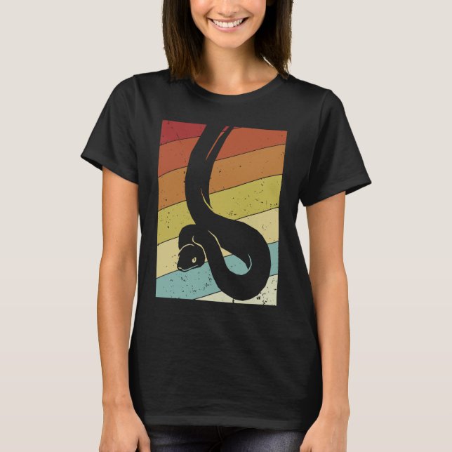 Retro Snake  Pythonidae Snake Owner Banana Ball Py T-Shirt (Front)